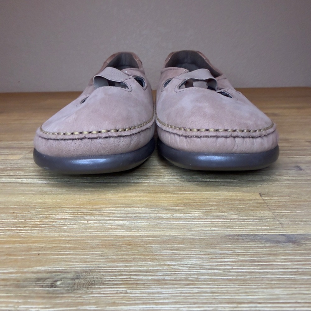 SAS Crissy Slip On Loafers Women's 9 WW Tan Praline Nubuck Comfort Moccasin - Picture 10 of 13